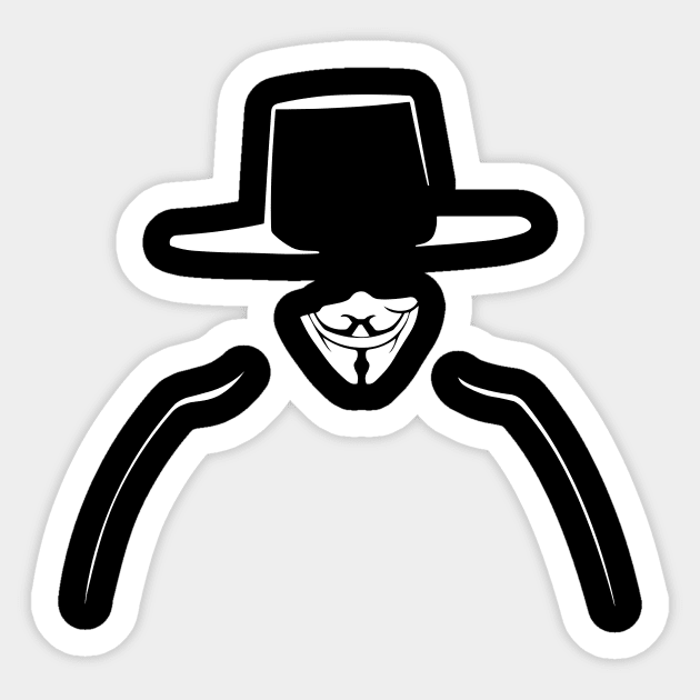 V For Vendetta Sticker by KrateMilk